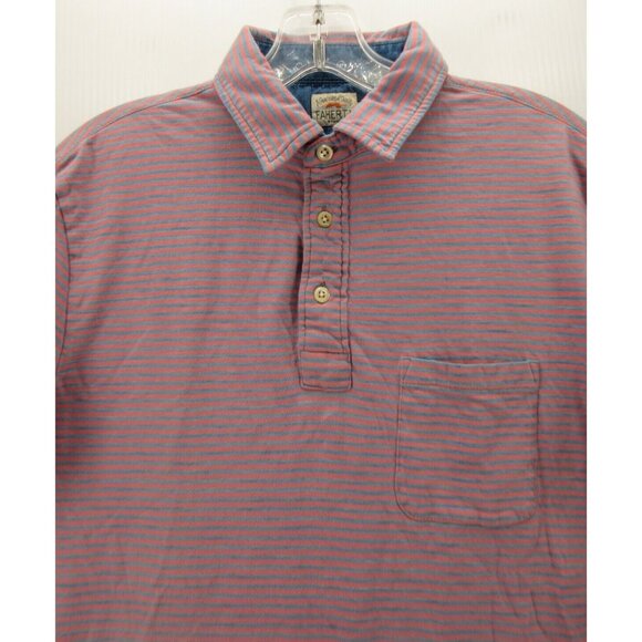 Faherty Polo Shirt Small Pullover Sunset Striped Organic Cotton Knit - Picture 2 of 11